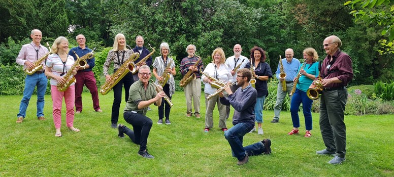 undefinedSax students with Alastair and Gerard